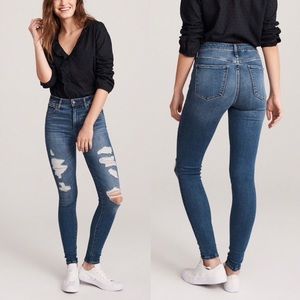 Abercrombie and Fitch Simone High Rise Super Skinny Jeans